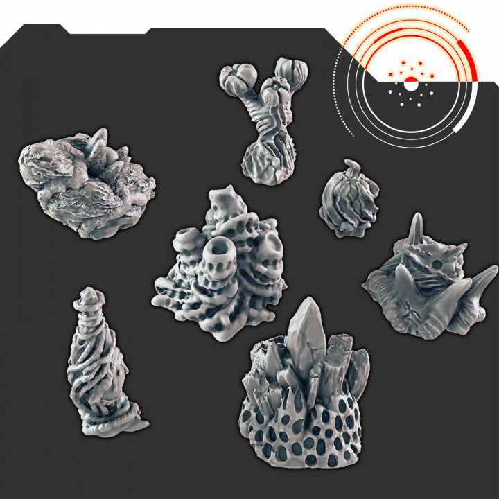 Sci-fi Scenery - Alien Set 3 – Realm3DPrints