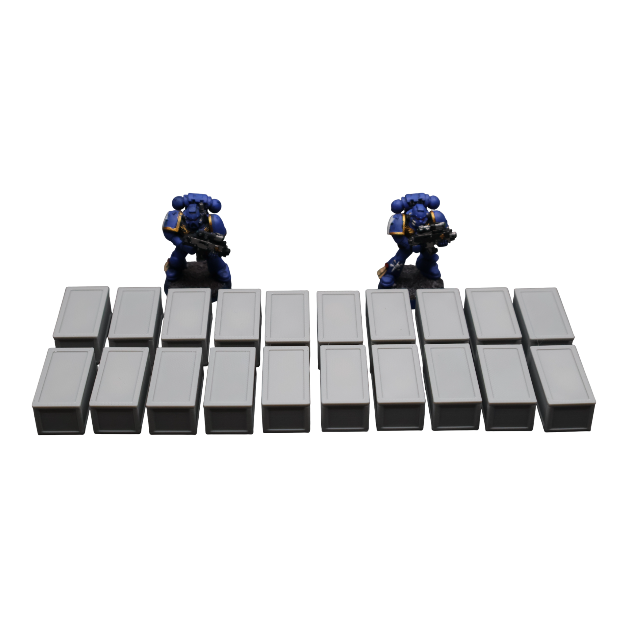 Crates x20 - 28mm Wargaming Scatter Terrain Scenery Tabletop Miniature