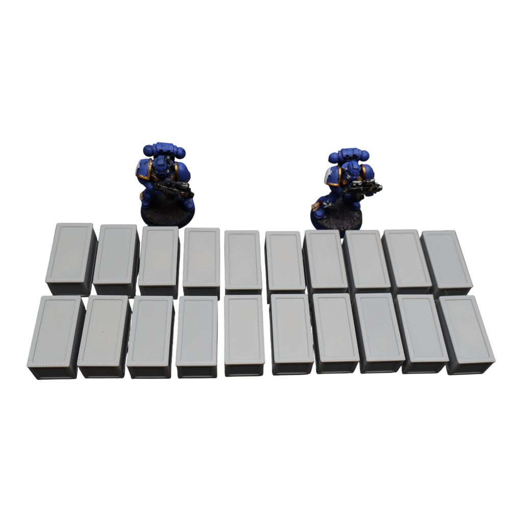 Crates x20 - 28mm Wargaming Scatter Terrain Scenery Tabletop Miniature