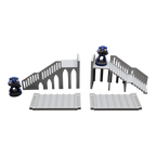 Base Stairs and Covers x2 - 28mm Wargaming Scatter Terrain Scenery Tabletop Miniature