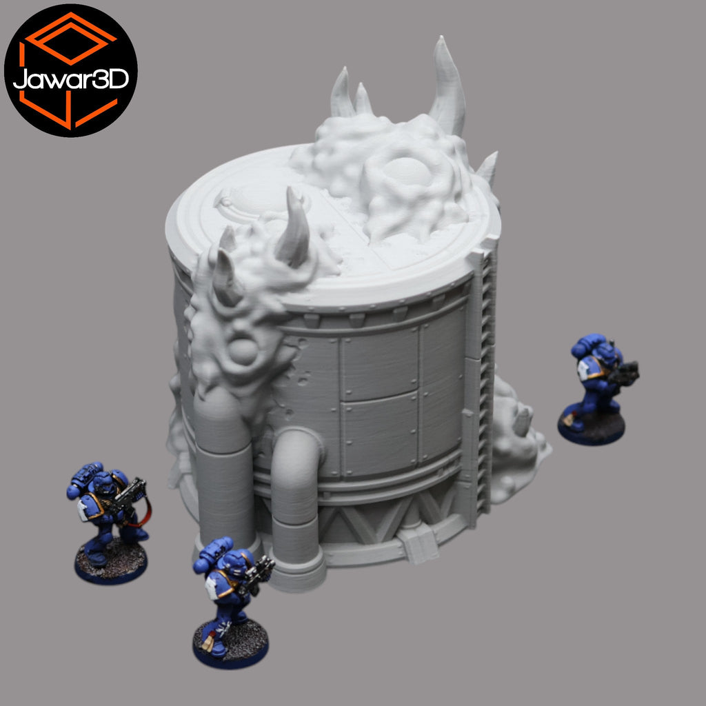 Hive Infected Silo #1 - 28mm Wargaming Scatter Terrain Scenery Tabletop