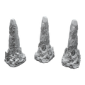 Haunted Rock x3 - 28mm Wargaming Scatter Terrain Scenery Tabletop Miniature
