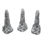 Haunted Rock x3 - 28mm Wargaming Scatter Terrain Scenery Tabletop Miniature
