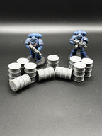 20x Barrels Terrain Scatter 28mm Scale For Games Like Warhammer / Wargaming