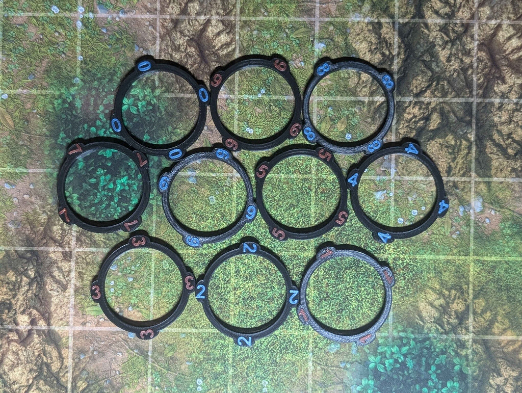 Initiative / Creature Trackers for Tabletop RPG's 28mm Scale