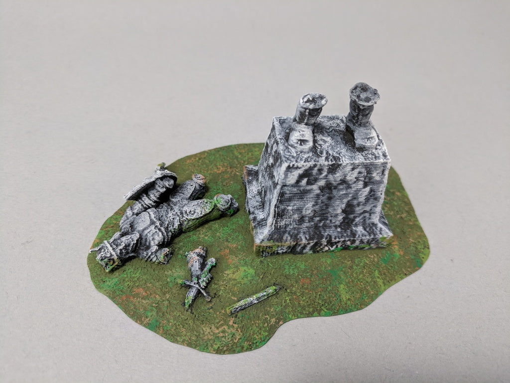28mm Fallen King Statue