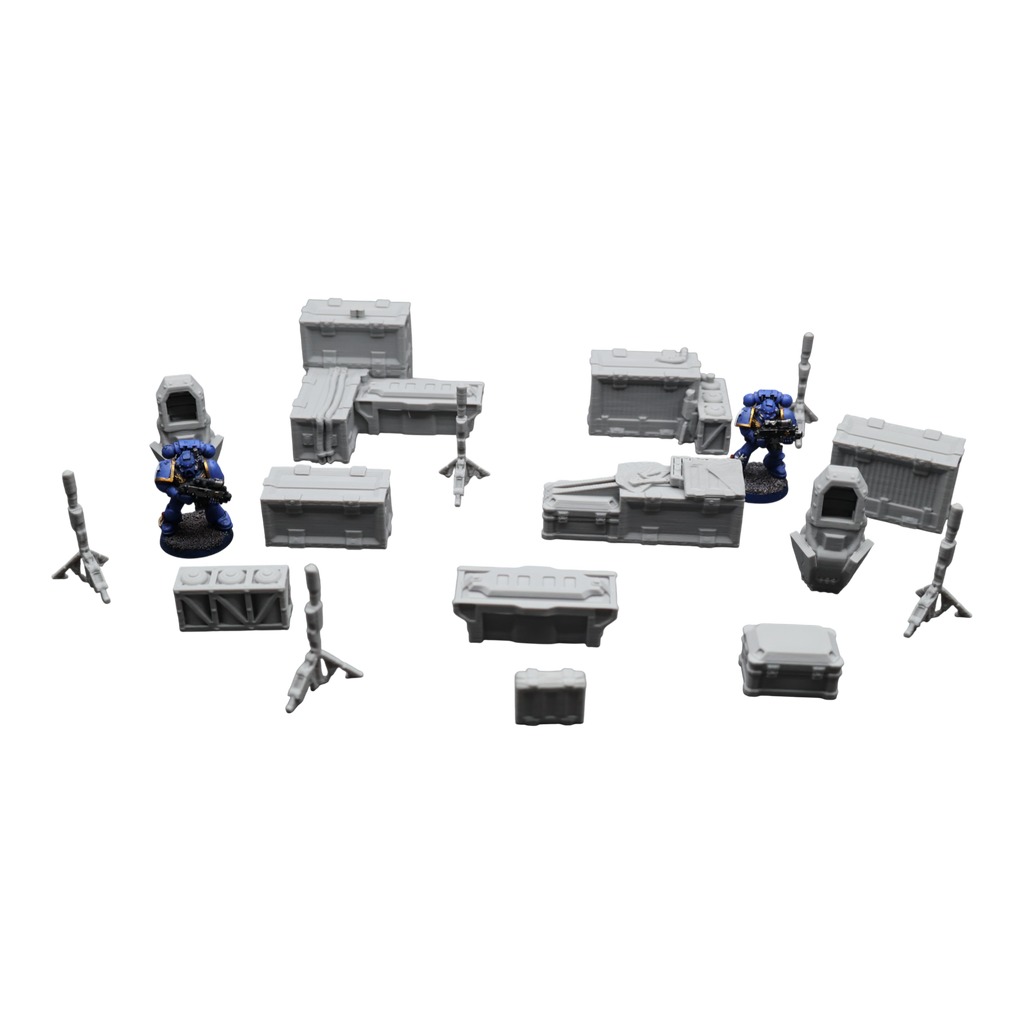 Drop Site Camp - 28mm Wargaming Scatter Terrain Scenery Tabletop Miniature