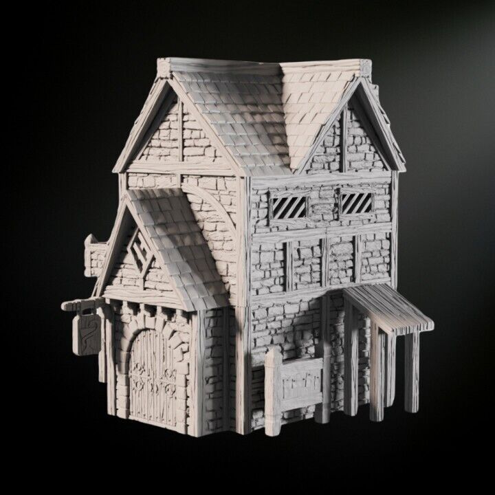 Medieval Scenery - Apothecary House 28mm DND/Wargame/RPG Terrain
