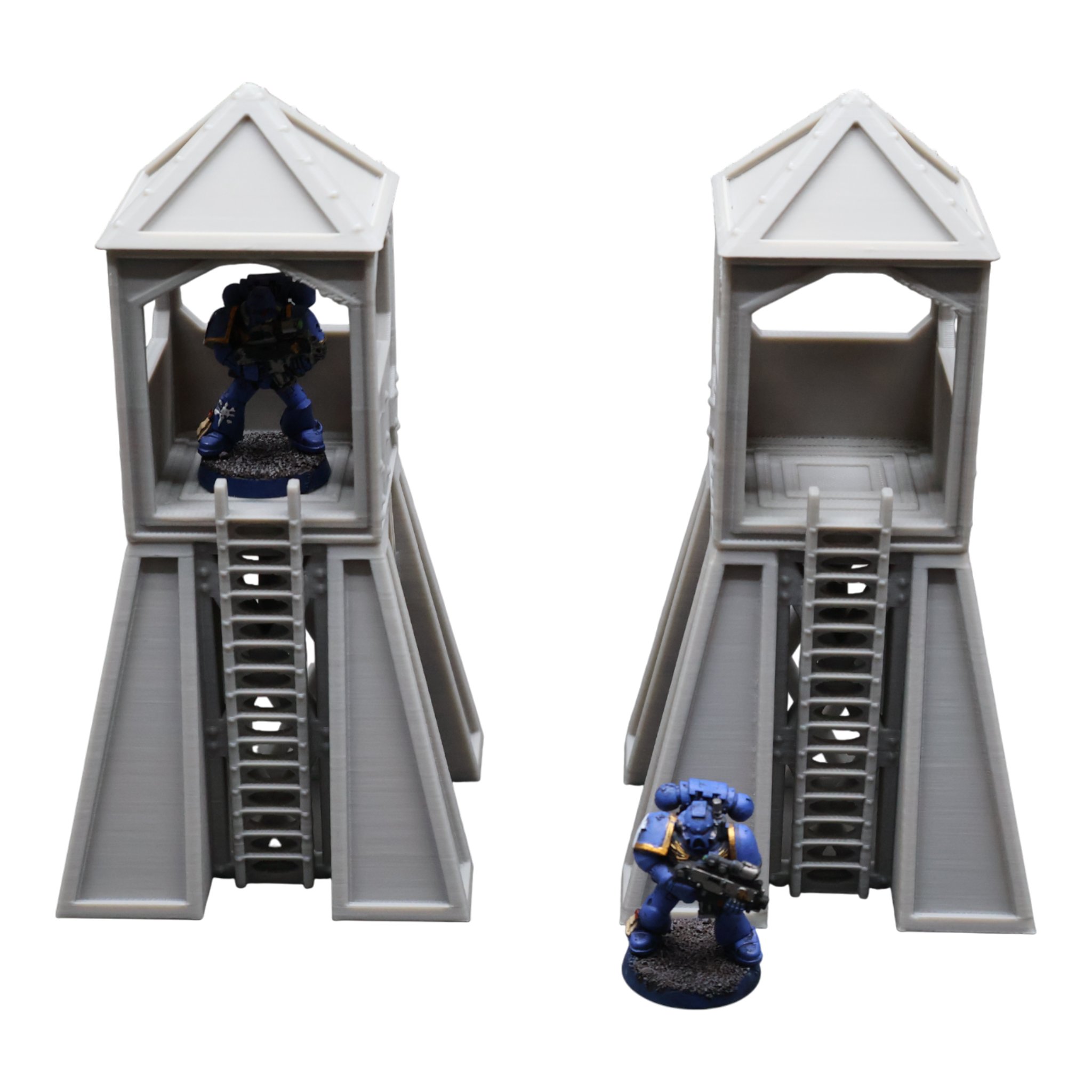 Command Station Watch Tower x2 - 28mm Wargaming Scatter Terrain Scenery Tabletop