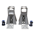 Command Station Watch Tower x2 - 28mm Wargaming Scatter Terrain Scenery Tabletop