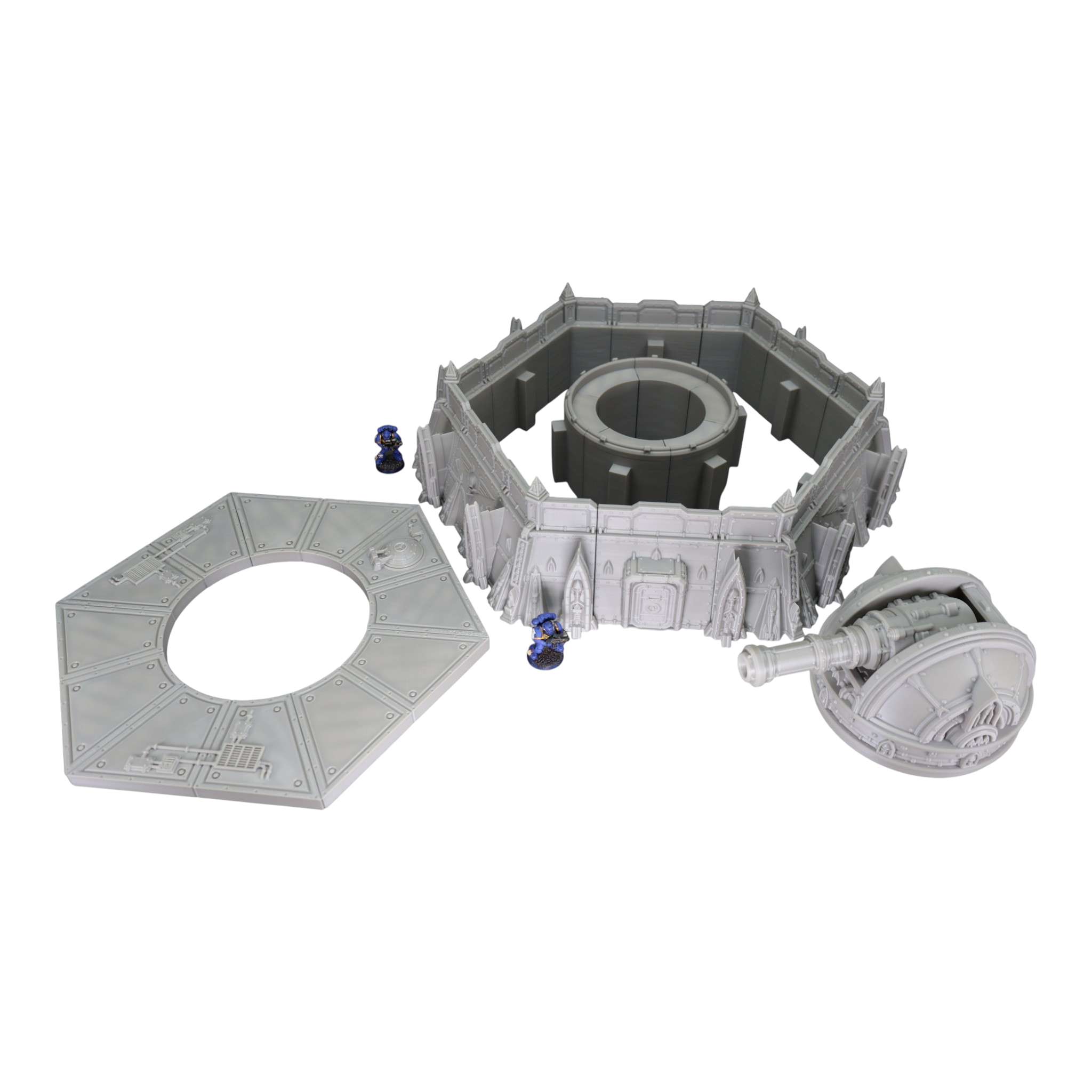 Defense Turret Platform - 28mm Wargaming Scatter Terrain Scenery Tabletop