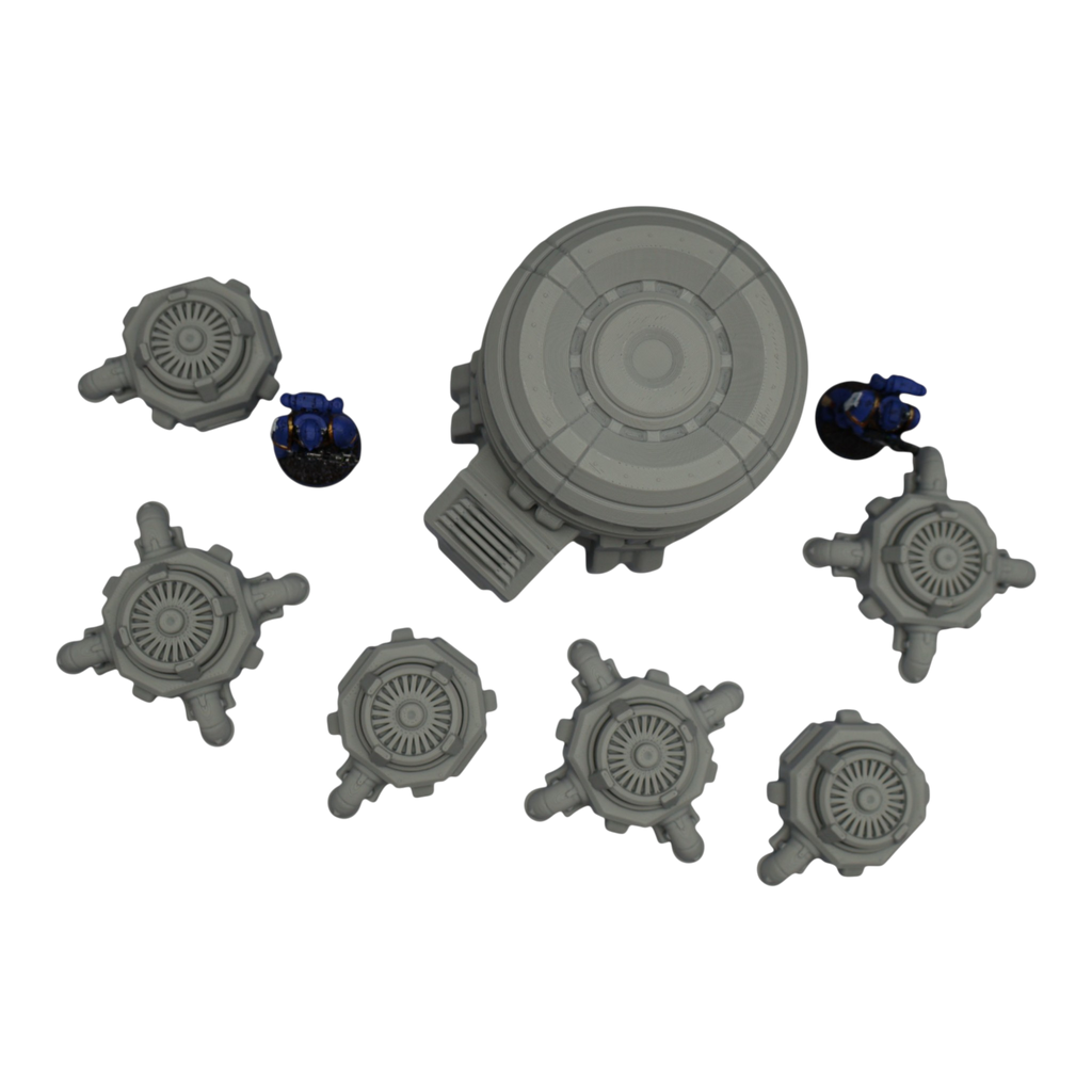 Turbine Fans - 28mm Wargaming Scatter Terrain Scenery Tabletop Grimdark