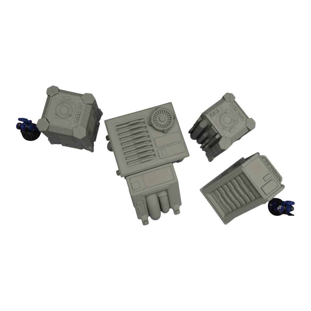 Generators Set #1 - 28mm Wargaming Scatter Terrain Scenery Tabletop Grimdark