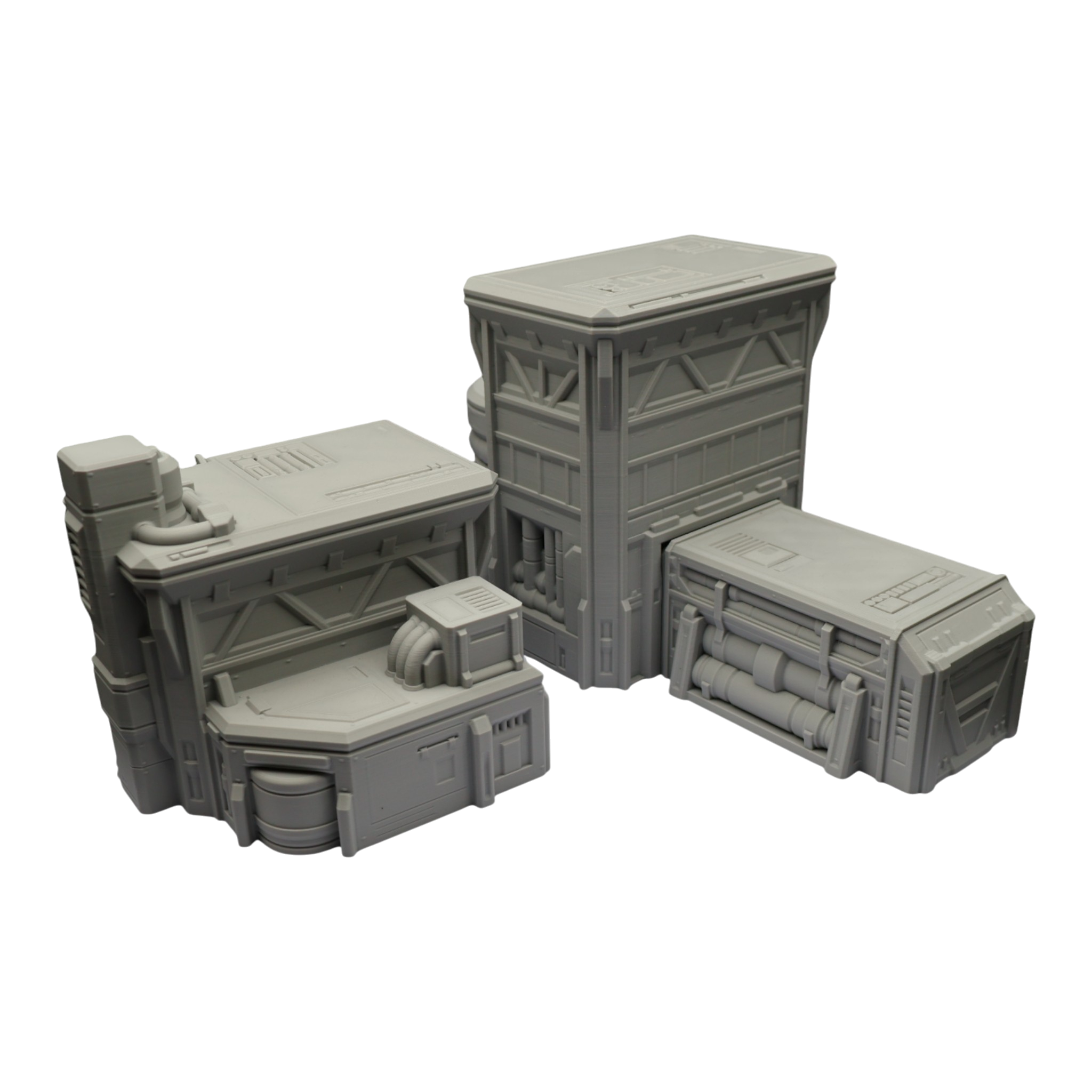 Fuel Station Set - 28mm Wargaming Scatter Terrain Scenery Tabletop Grimdark