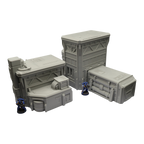 Fuel Station Set - 28mm Wargaming Scatter Terrain Scenery Tabletop Grimdark