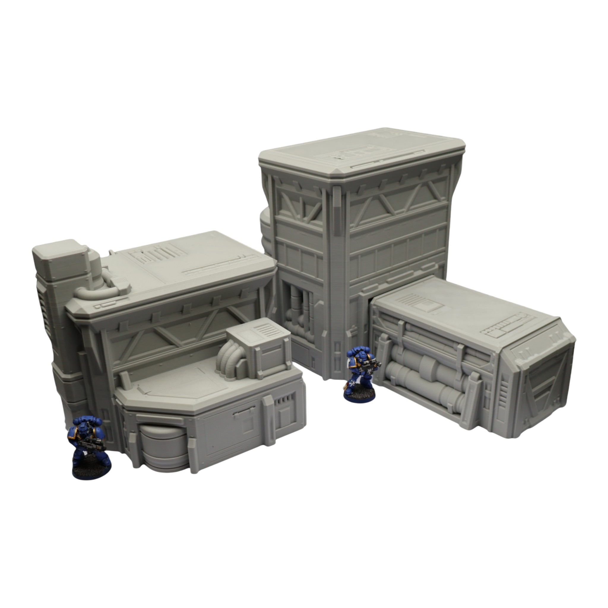 Fuel Station Set - 28mm Wargaming Scatter Terrain Scenery Tabletop Grimdark