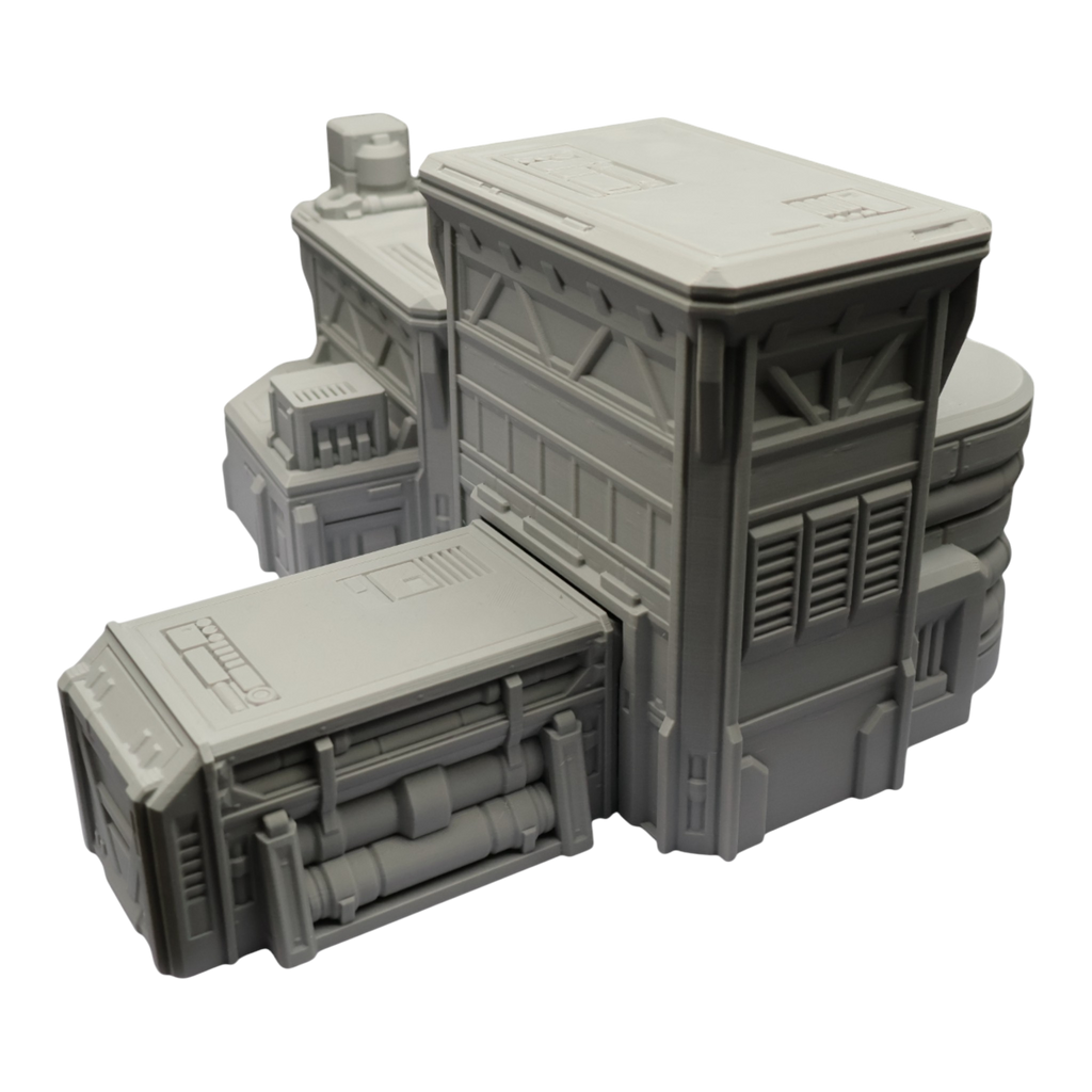 Fuel Station Set - 28mm Wargaming Scatter Terrain Scenery Tabletop Grimdark