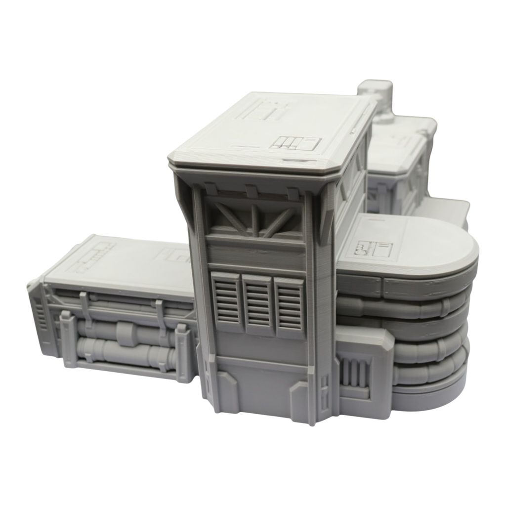 Fuel Station Set - 28mm Wargaming Scatter Terrain Scenery Tabletop Grimdark