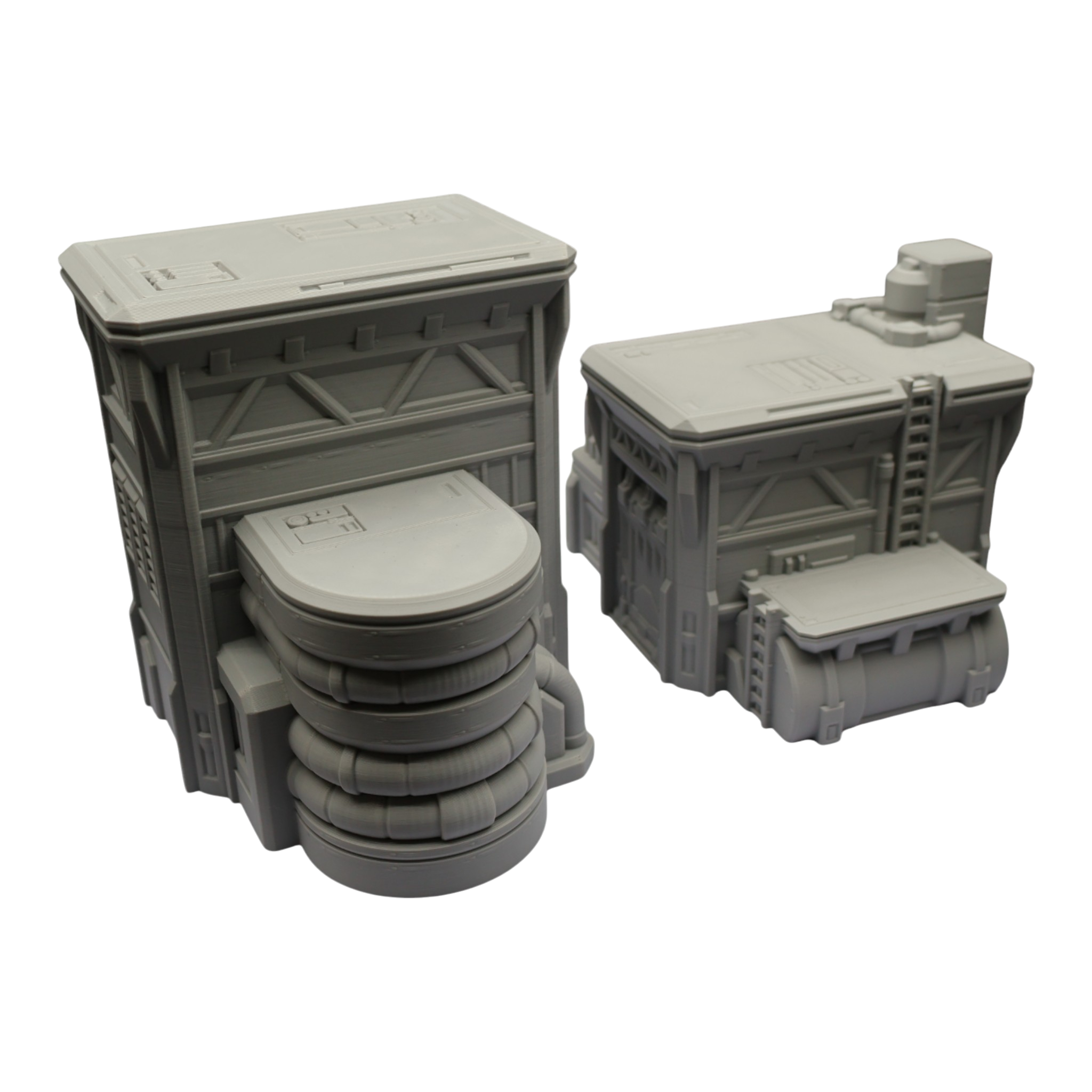 Fuel Station Set - 28mm Wargaming Scatter Terrain Scenery Tabletop Grimdark