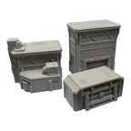 Fuel Station Set - 28mm Wargaming Scatter Terrain Scenery Tabletop Grimdark