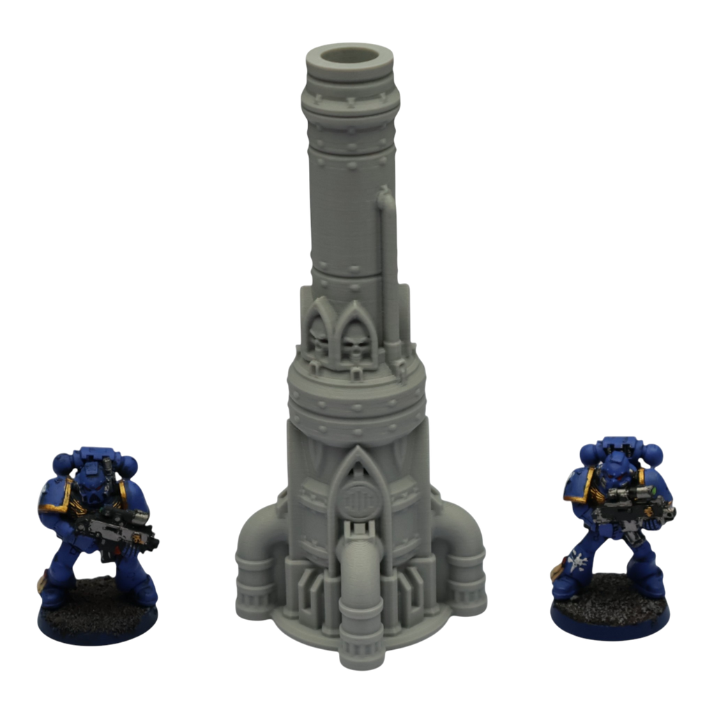 Single Smokestack - 28mm Wargaming Scatter Terrain Scenery Tabletop Grimdark