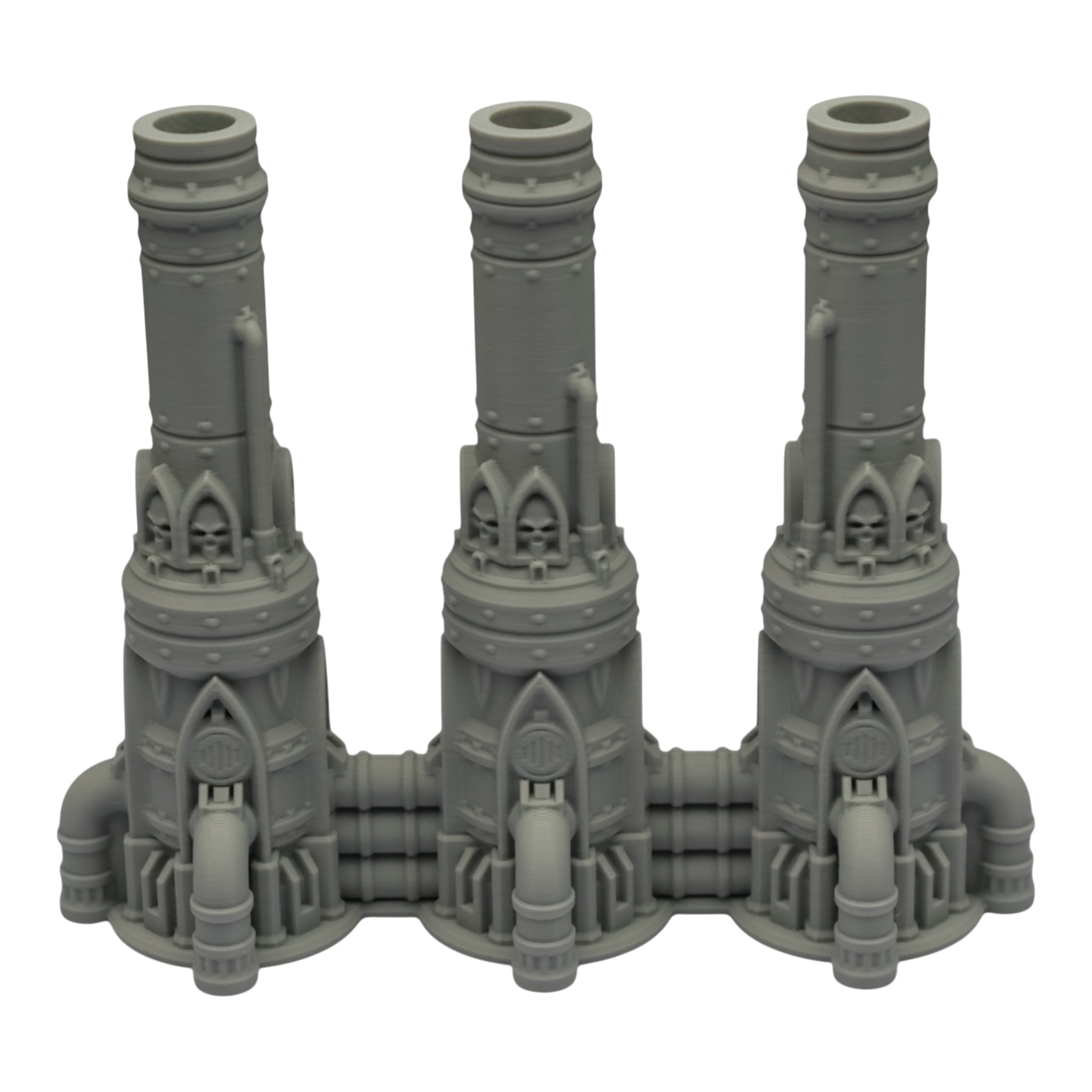 Triple Smokestack - 28mm Wargaming Scatter Terrain Scenery Tabletop Grimdark