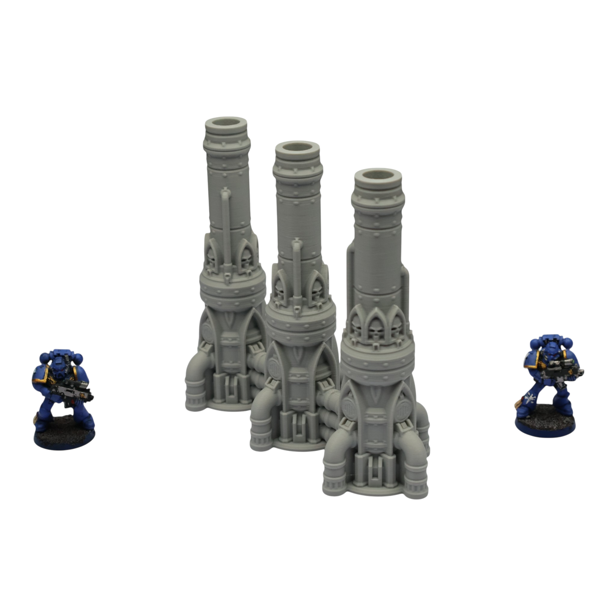 Triple Smokestack - 28mm Wargaming Scatter Terrain Scenery Tabletop Grimdark