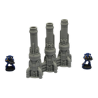 Triple Smokestack - 28mm Wargaming Scatter Terrain Scenery Tabletop Grimdark