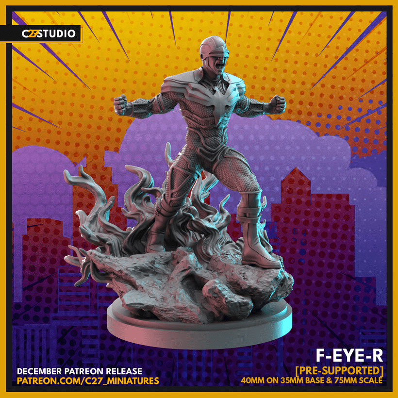 Phoenix Team | Super Hero Sci-Fi Miniature | C27 Studio