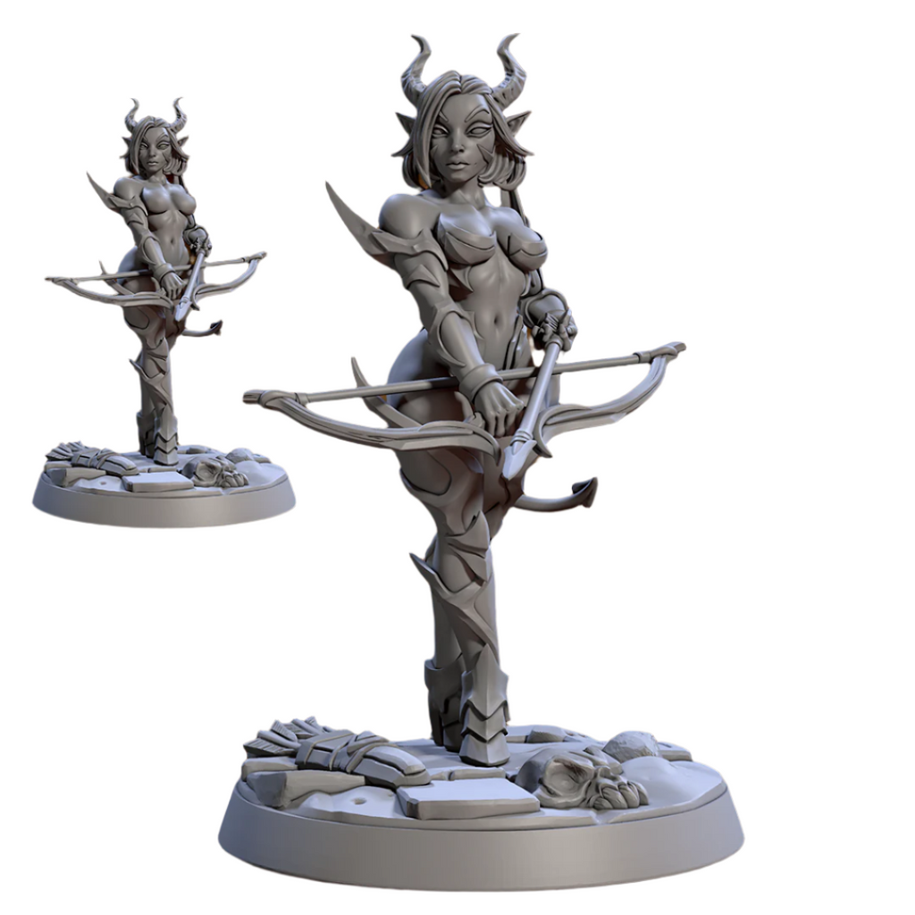 Aurora Darkember Pin-Up | Temple of Ifrit | Fantasy D&D Miniature | Artisan Guild