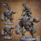 Apefiend Rider Miniatures | Blackcrag Orcs | Fantasy D&D Miniature | Artisan Guild