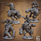 Apefiend Rider Miniatures | Blackcrag Orcs | Fantasy D&D Miniature | Artisan Guild