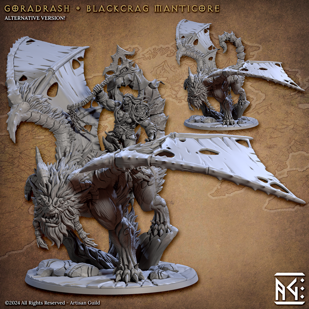 Blackcrag Orcs Miniatures (Full Set) | Fantasy D&D Miniature | Artisan Guild