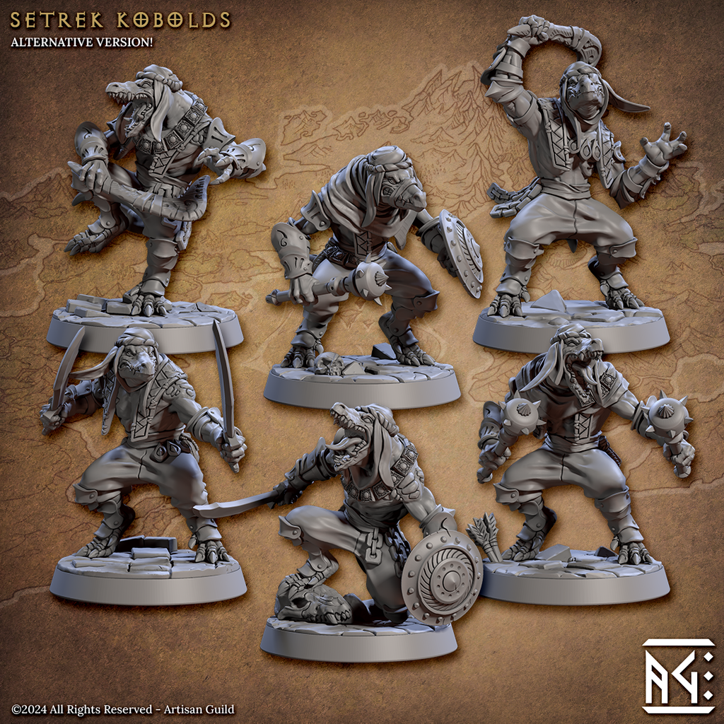 Sterek Kobold Miniatures | Temple of Ifrit | Fantasy D&D Miniature | Artisan Guild