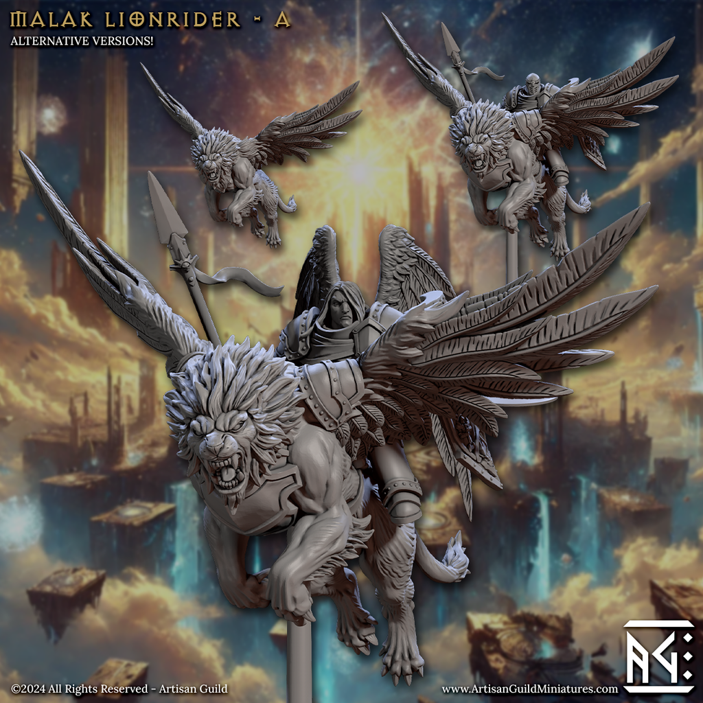 Malak Lion Rider Miniatures | Wrath of the Malakim | Artisan Guild