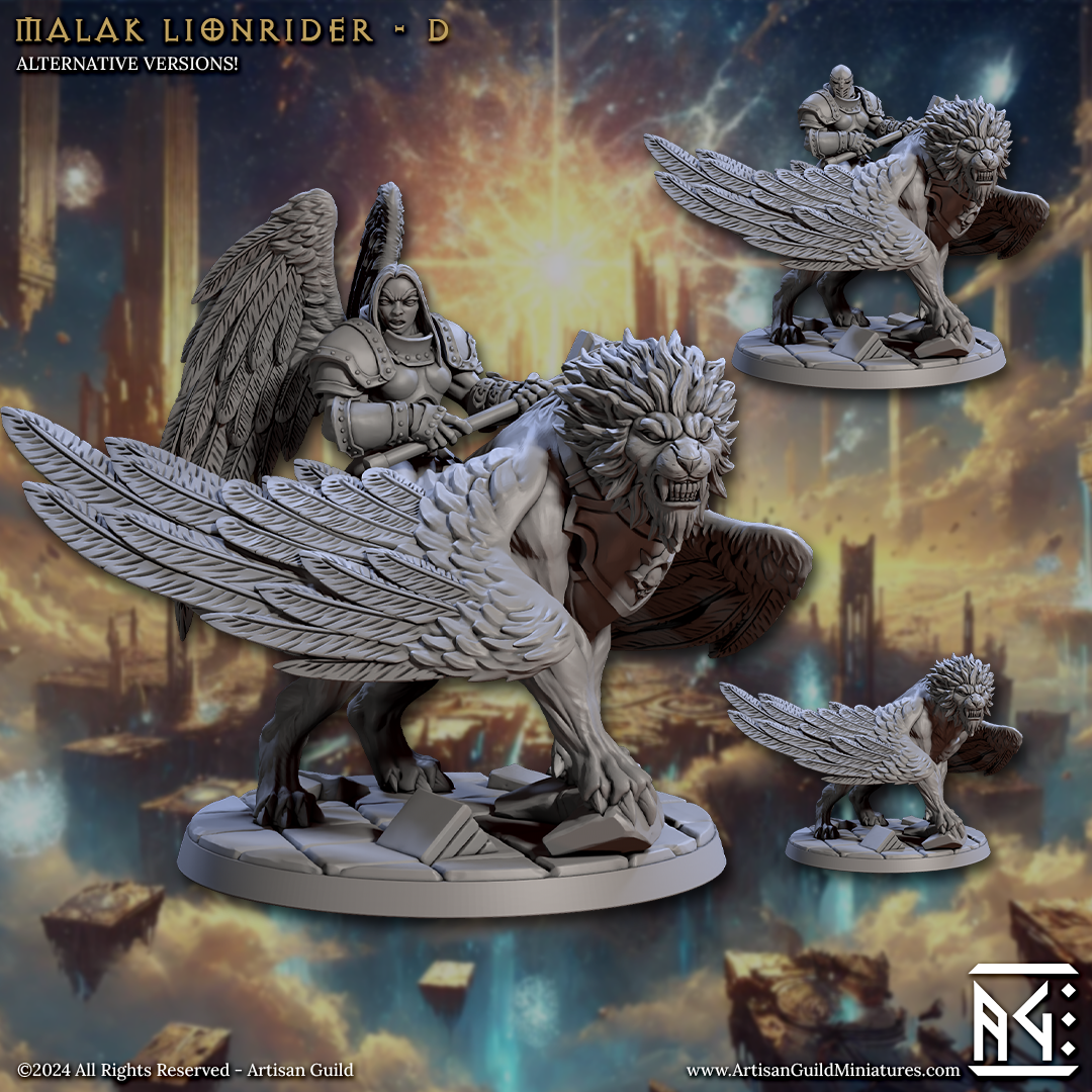 Malak Lion Rider Miniatures | Wrath of the Malakim | Artisan Guild