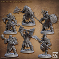Barbarian Mountain Orc Miniatures | Blackcrag Orcs | Fantasy D&D Miniature | Artisan Guild