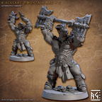 Barbarian Mountain Orc Miniatures | Blackcrag Orcs | Fantasy D&D Miniature | Artisan Guild