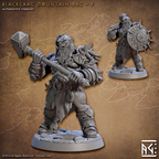 Barbarian Mountain Orc Miniatures | Blackcrag Orcs | Fantasy D&D Miniature | Artisan Guild