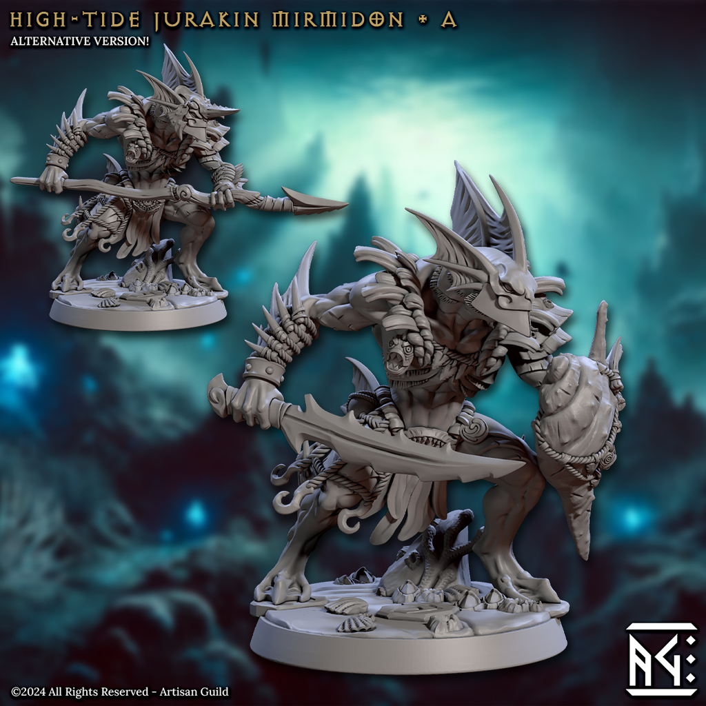 Mermaid Jurakin Miniatures | Mirmidons of the Death-Tide | Artisan Guild