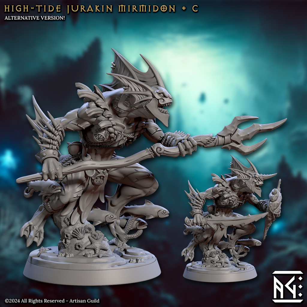 Mermaid Jurakin Miniatures | Mirmidons of the Death-Tide | Artisan Guild