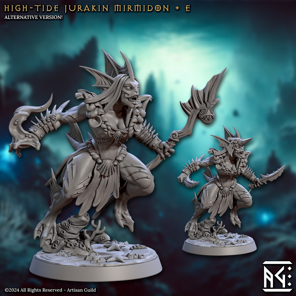 Mermaid Jurakin Miniatures | Mirmidons of the Death-Tide | Artisan Guild