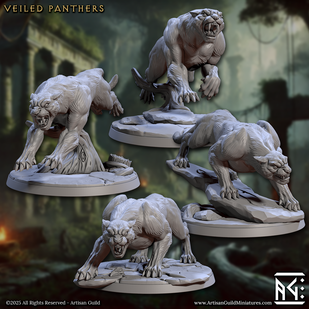 Panther Rider Miniatures | Veiled Sisterhood | Artisan Guild