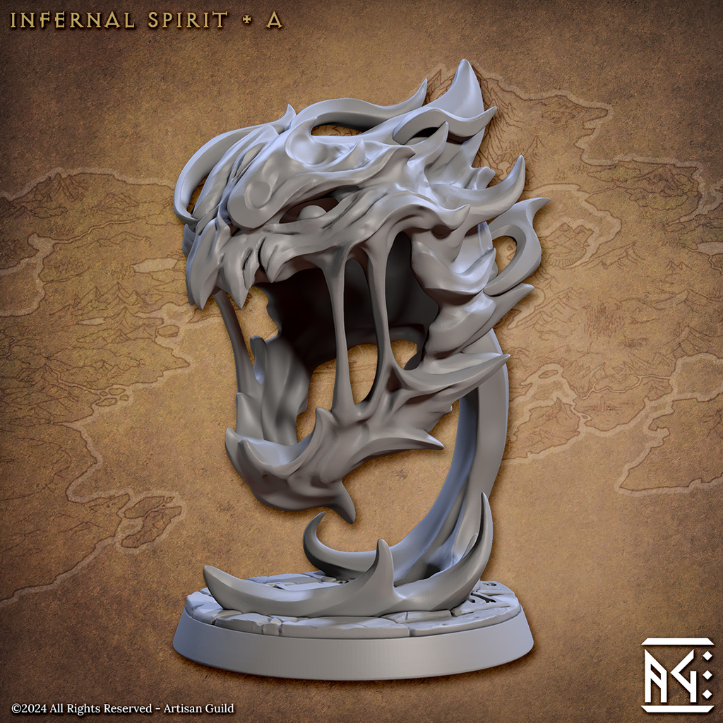 Infernal Spirit Elemental Miniatures | Temple of Ifrit | Artisan Guild