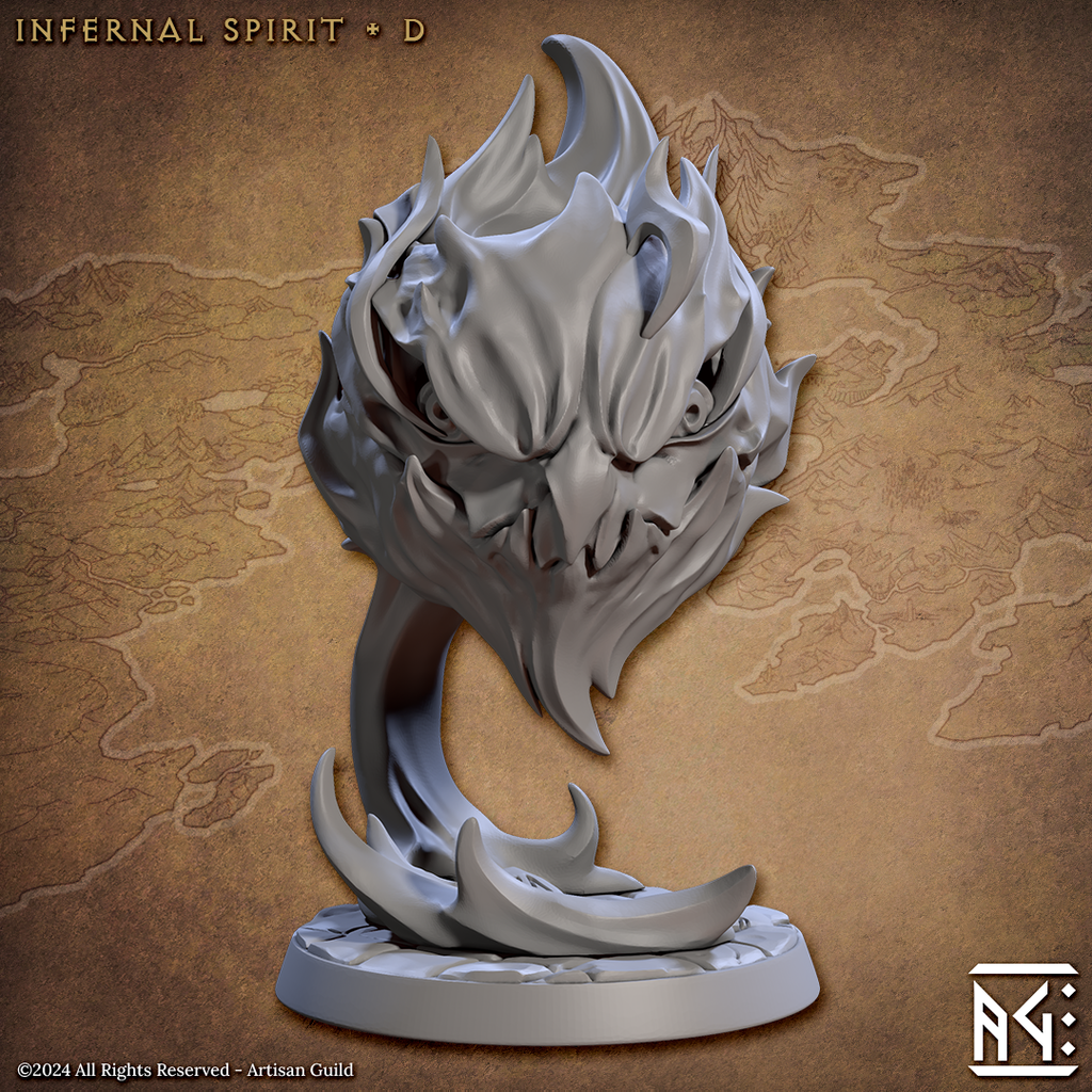 Infernal Spirit Elemental Miniatures | Temple of Ifrit | Artisan Guild