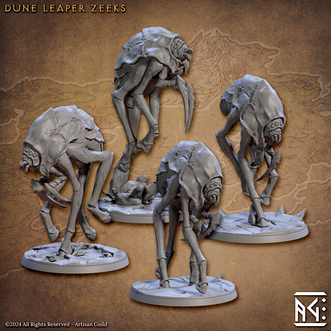 Blacktongue Assassins Miniatures (Full Set) | Fantasy D&D Miniature | Artisan Guild