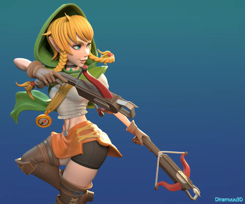 Chain | Pin-Up Statue Fan Art Miniature Unpainted | Dinamuu3D