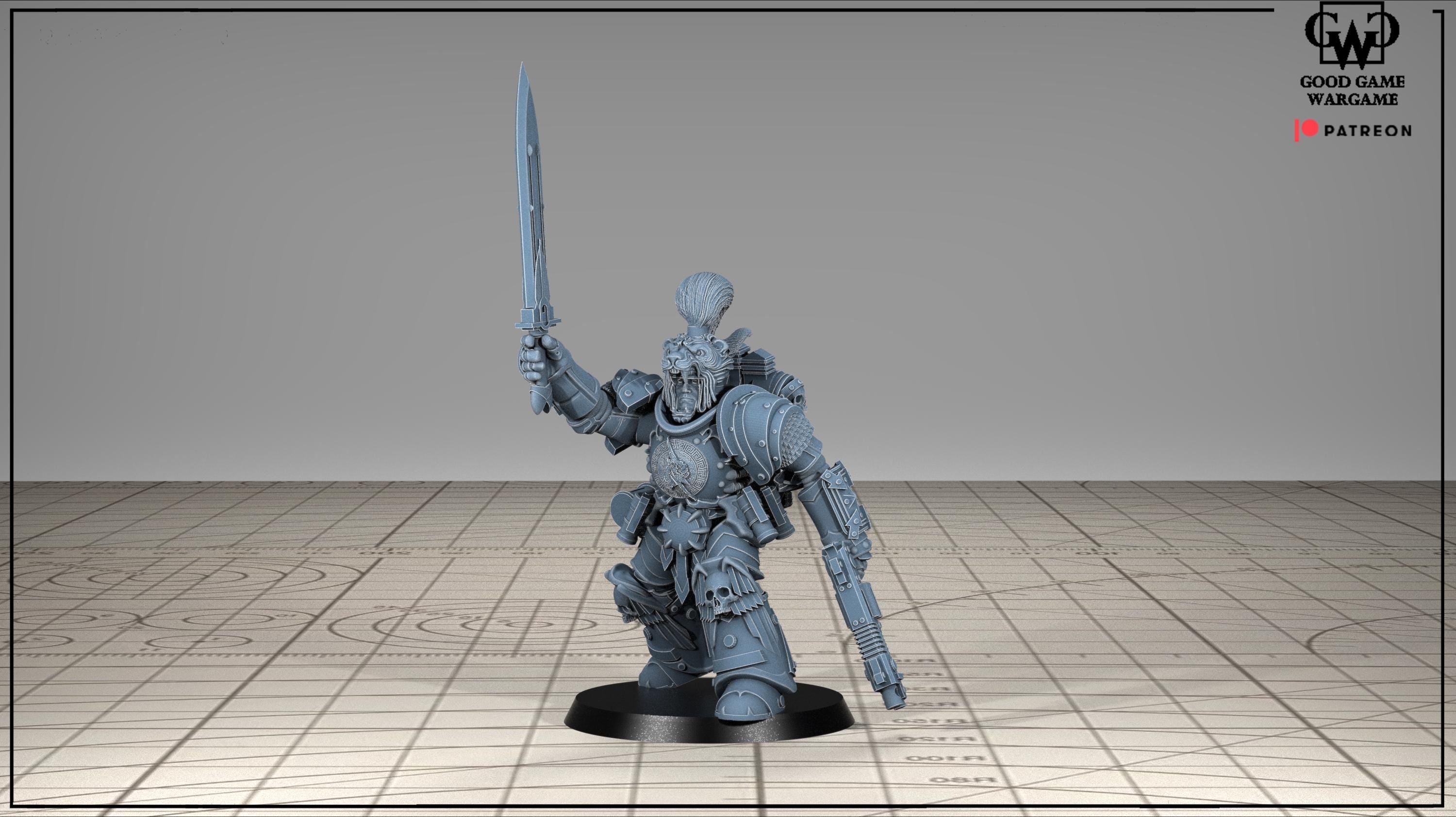 Tonantis Warrior SQ Melee Thunder Warriors SQ Melee Unit by GGW (5 figures supplied) prebuilt