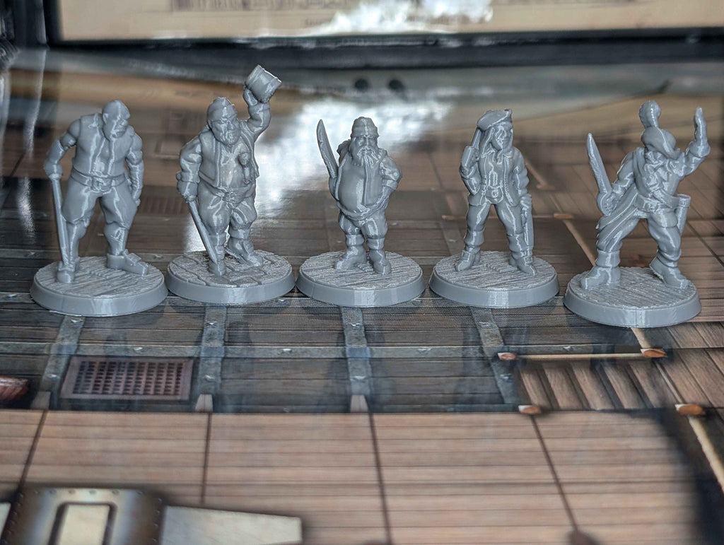 10 Pirate Miniatures for D&D, Pathfinder and TTRPG
