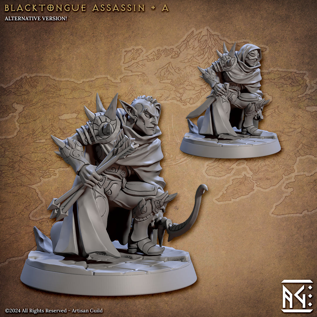 Assassin Miniatures | Blacktongue Assassins | Fantasy D&D Miniature | Artisan Guild